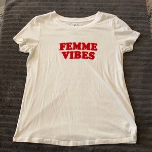 American Eagle “Femme Vibes” graphic tee
